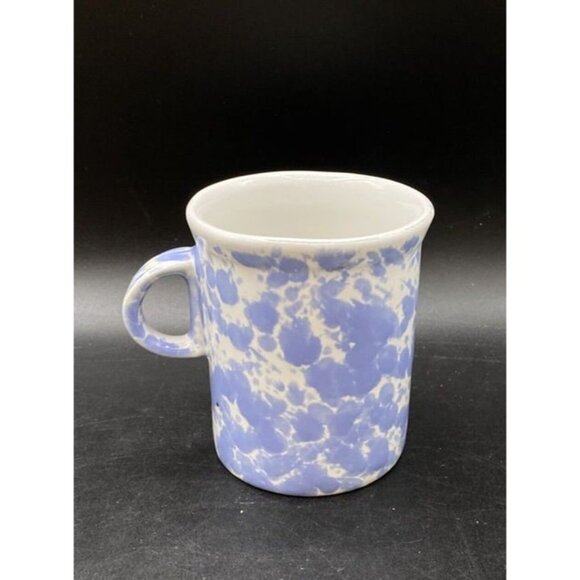 Vermont Bennington Potters Morning Glory Baby Blue Coffee 4” Mug - Picture 3 of 7